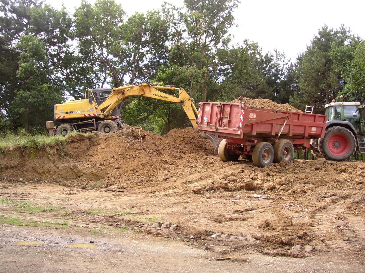 TRAVAUX ETANG DE CHAVAGNE