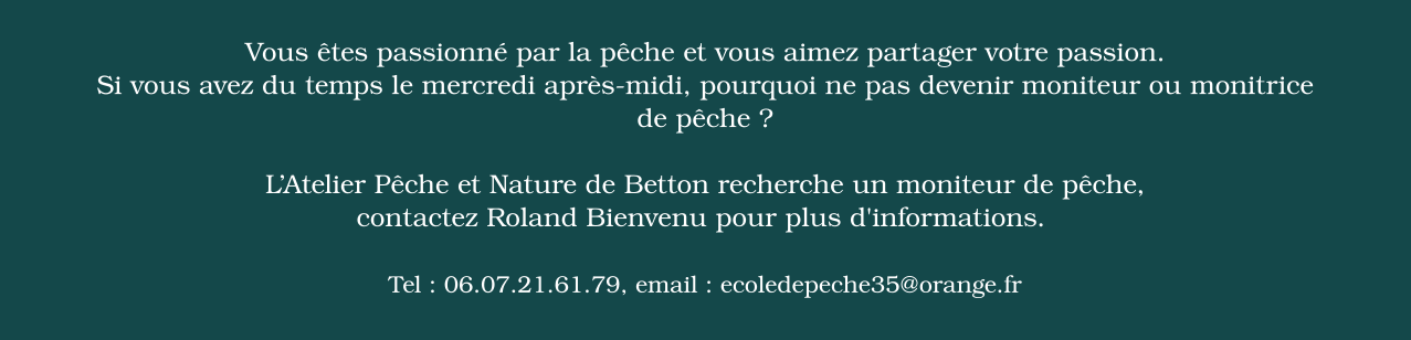 Annonce moniteur peche