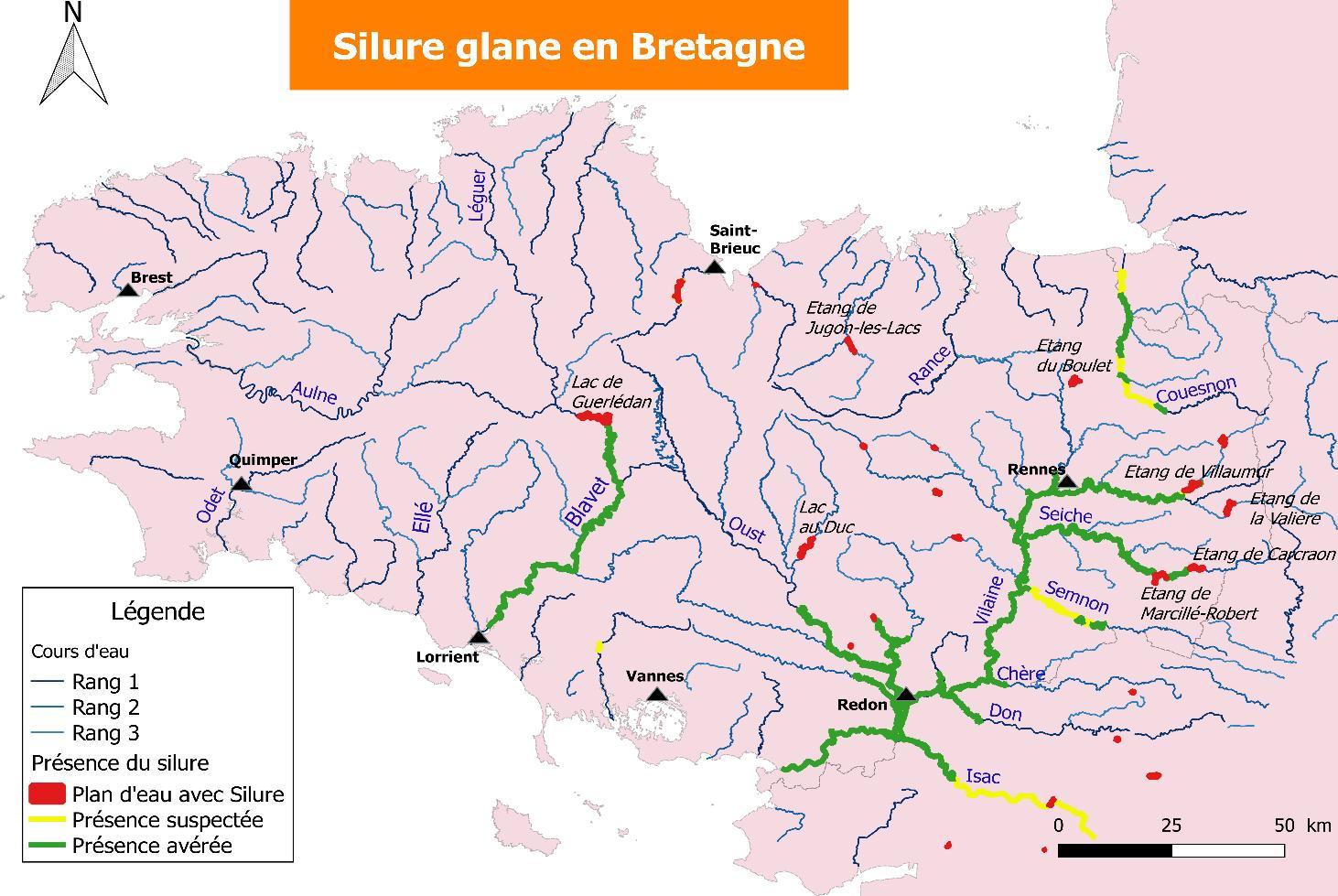 Silure repartition